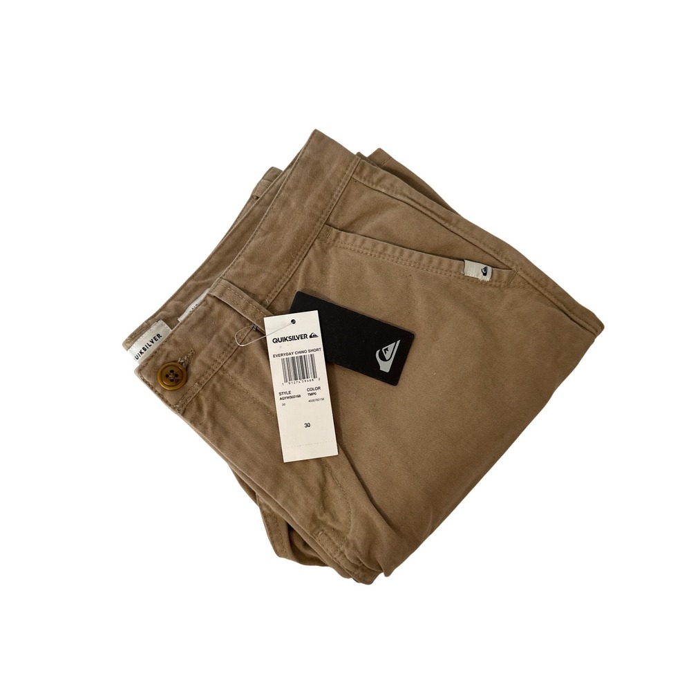 Quiksilver Everyday Chino Shorts Mens Size 30 Casual Khaki‎ Tan